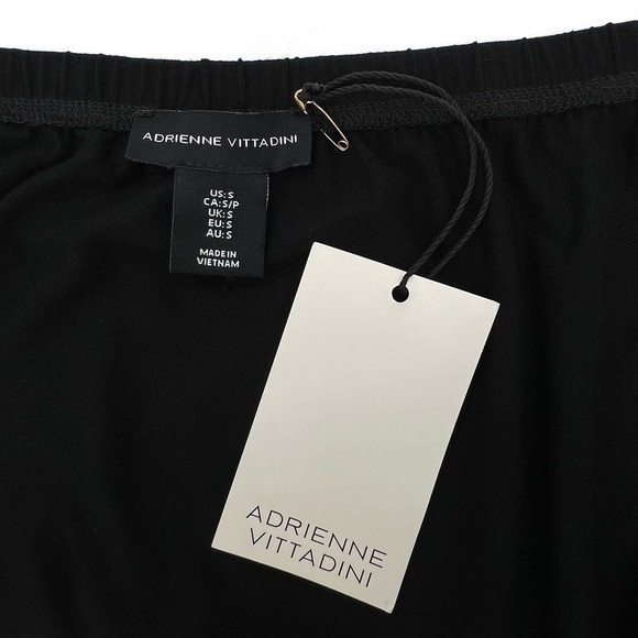 Adrienne Vittadini Black Strapless Maxi Dress Size Small Jersey Knit New NWT - Picture 3 of 5